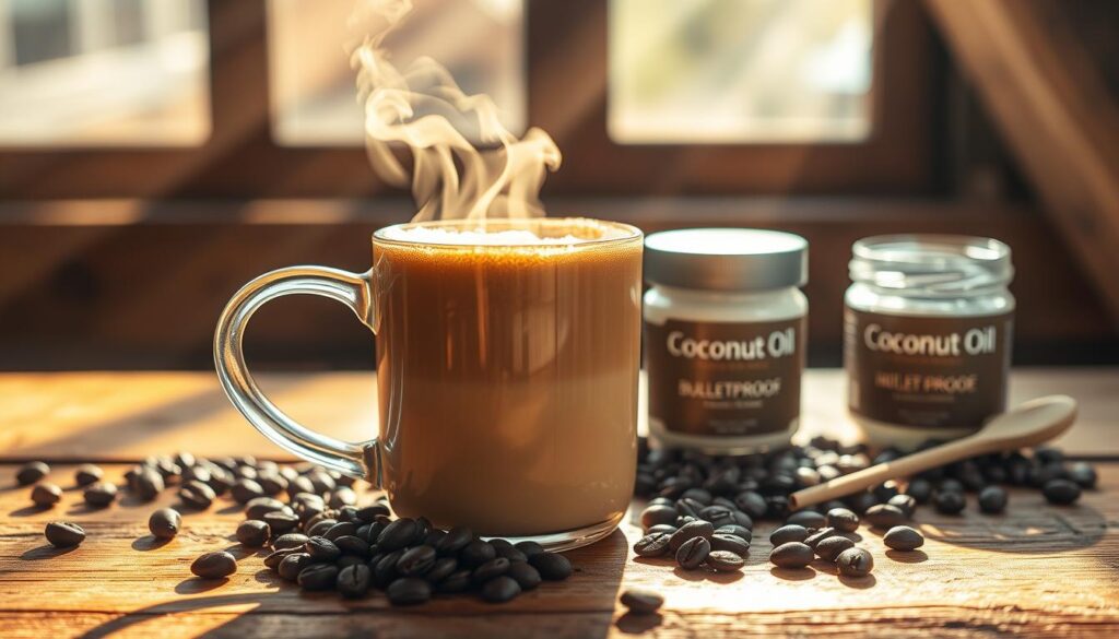 Bulletproof coffee (with MCT oil and butter)