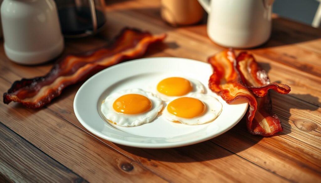 Keto bacon and eggs